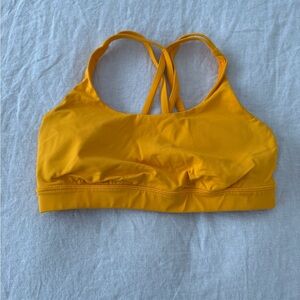 Everyday Strappy Sports Bra - Mustard Yellow